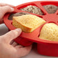2-Piece Silicone Cake Slice Baking Mold with 8 Compartments