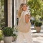 Crochet Knit Tote Bag Openwork Shoulder Bag with Heart Inspired Detail