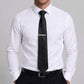 Men's Floral Print Tie Gift Set with Matching Pocket Square Cufflinks and Silver Tie Clip