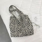 Leopard Print Shoulder Tote Bags Soft Lightweight Large Capacity Slouchy Everyday Carryall