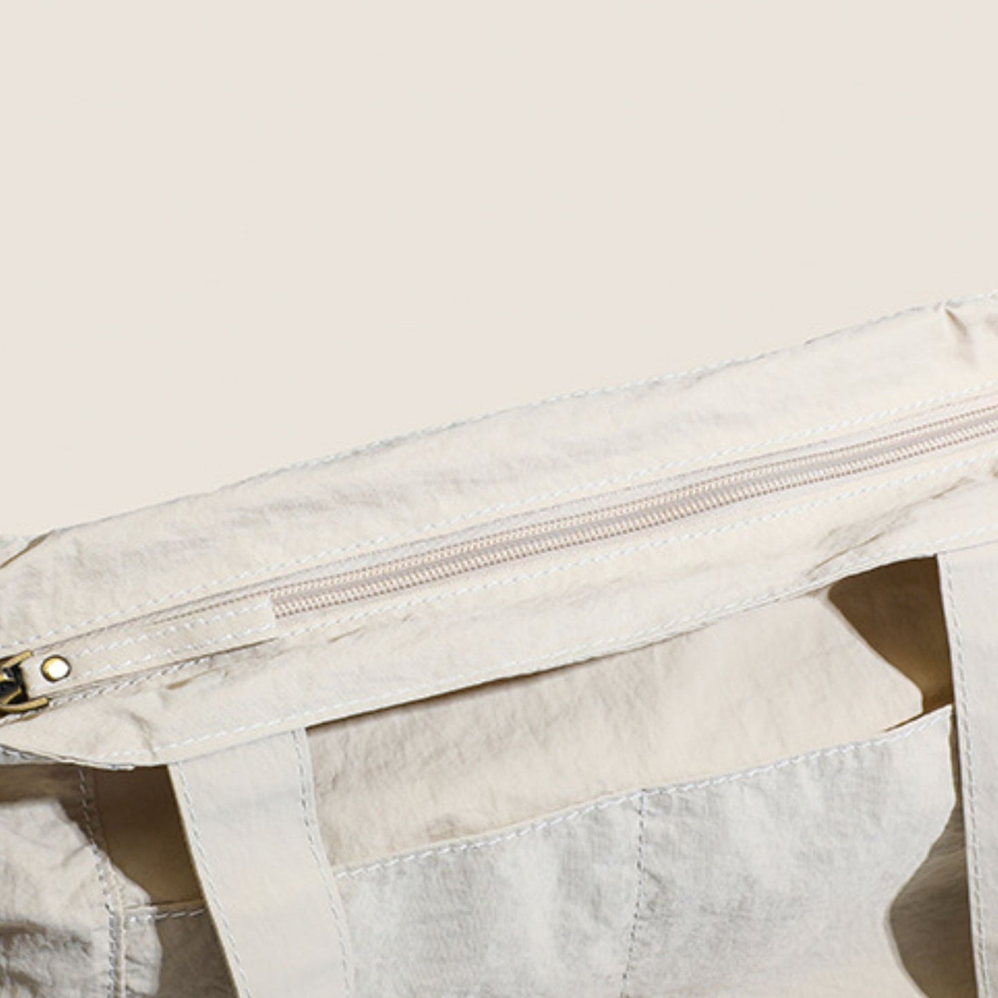 Lightweight Tote Bag with Front Pockets and Shoulder Handles