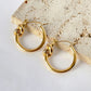 Women's Knot Hoop Earrings Statement Hoops for Versatile Styling