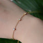 Women's Titanium Steel Zirconia Bracelet Adjustable Chain with Sparkling Stone Accents