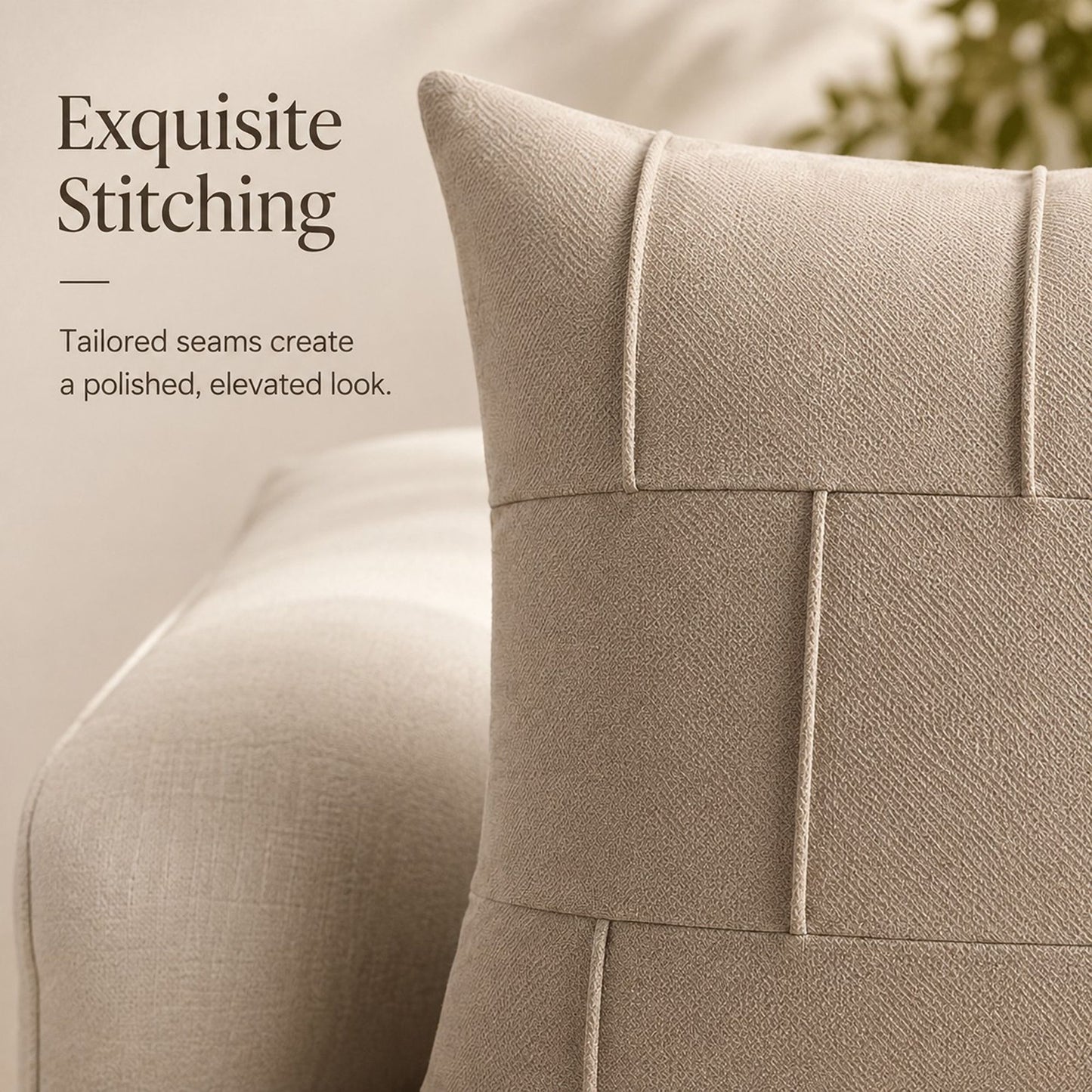 Textured Decorative Throw Pillow Cover Soft Accent Cushion Cover for Sofa Bed