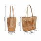 Mesh Tote Bag Large Capacity Lightweight Polyester Shoulder Handbag with Inner Pouch
