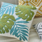 Canvas Throw Pillow 17.7*17.7 in Mixed Leaf Towel Design