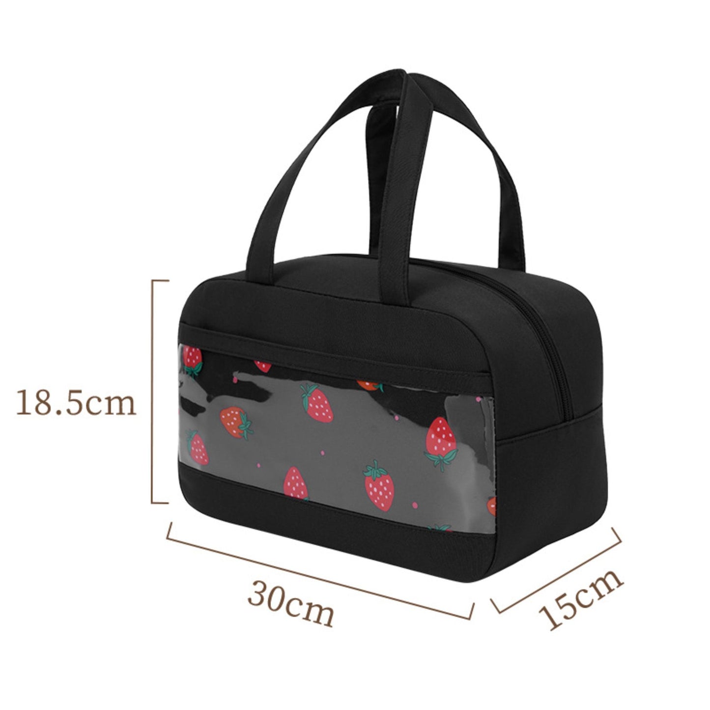 Fruit Print Insulated Lunch Bag Large Capacity Waterproof Lunch Tote for Work School