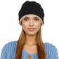 Comfy Warm Winter Knit Slouchy Beanie Hat Double Color