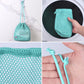 2-Pack Mesh Drawstring Shower Bags, Large and Small Travel Organizer Set