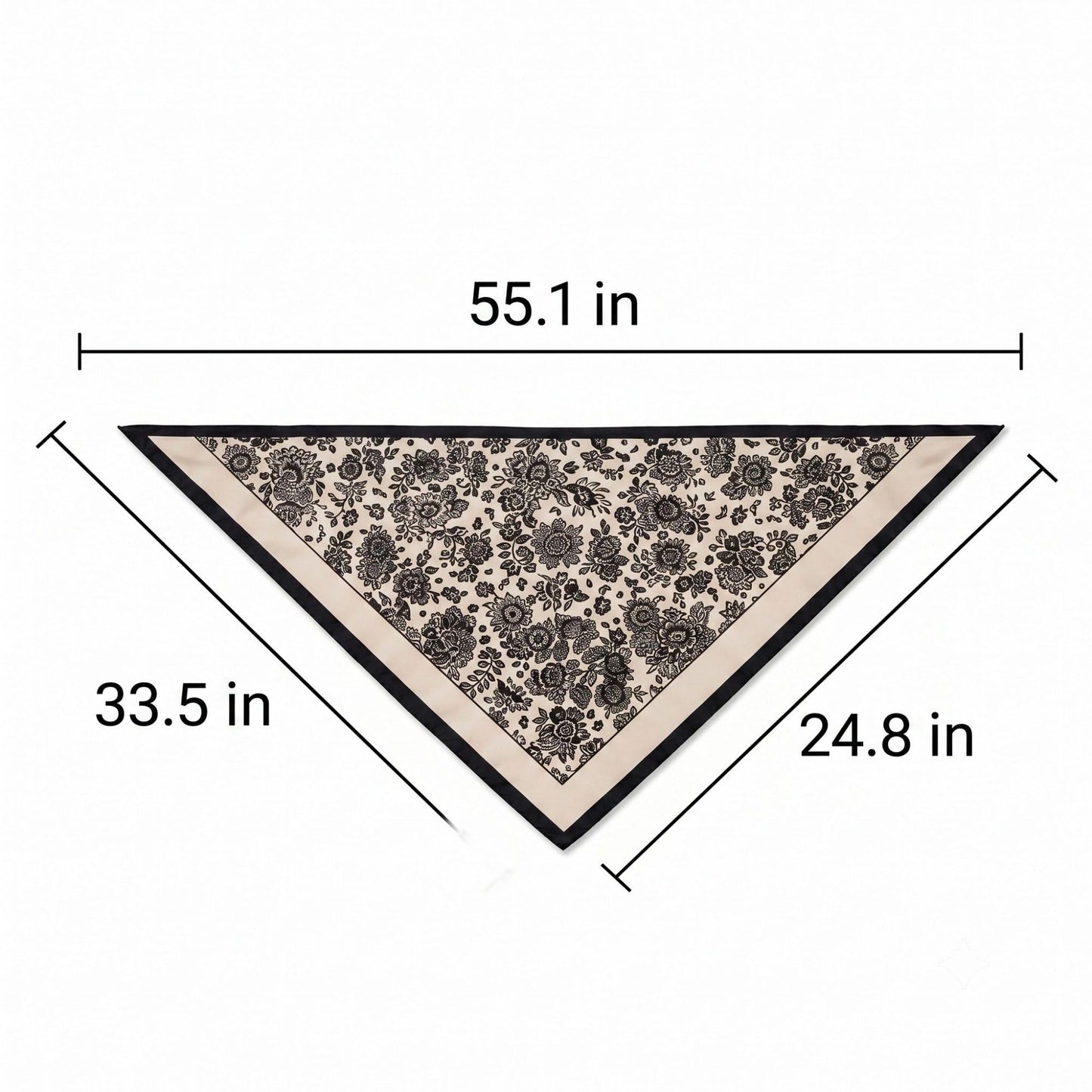 Paisley Floral Triangle Scarf Wrap Belt