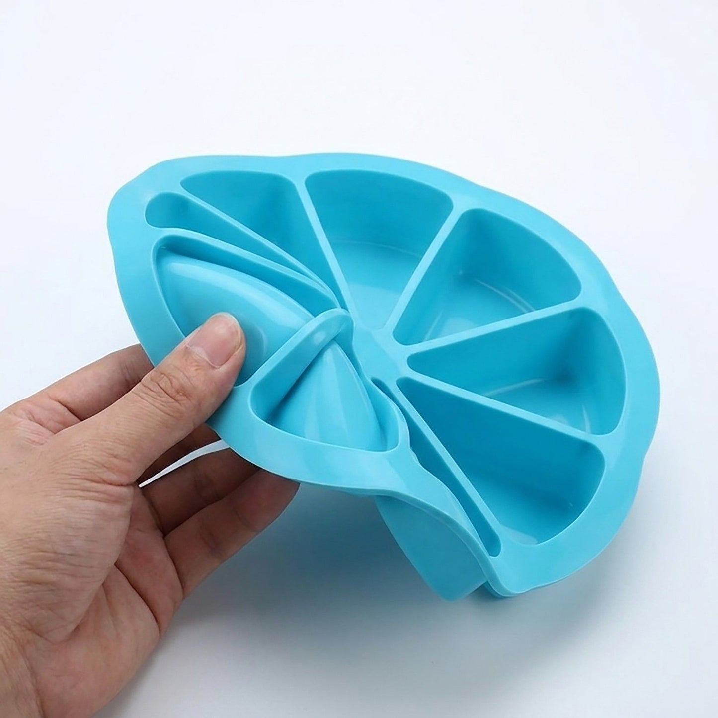 2-Piece Silicone Cake Slice Baking Mold with 8 Compartments