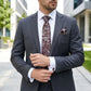 Men's Floral Pattern Tie Gift Set with Matching Pocket Square Cufflinks and Silver Tie Clip