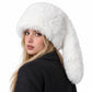 Faux Fur Trapper Hat Long Ear Flaps Plush Winter Hat