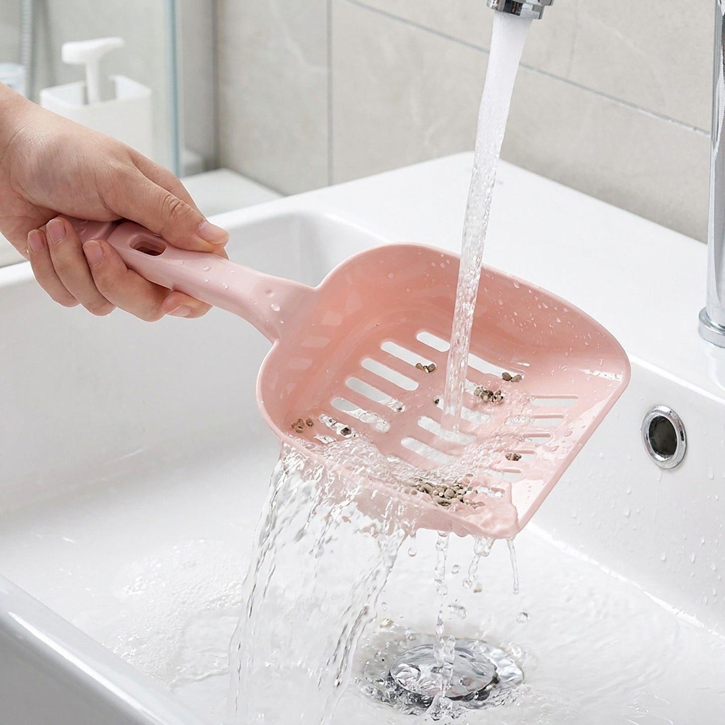 Cute Cat Litter Scoop - High-Capacity Sifter Shovel with Comfortable Handle