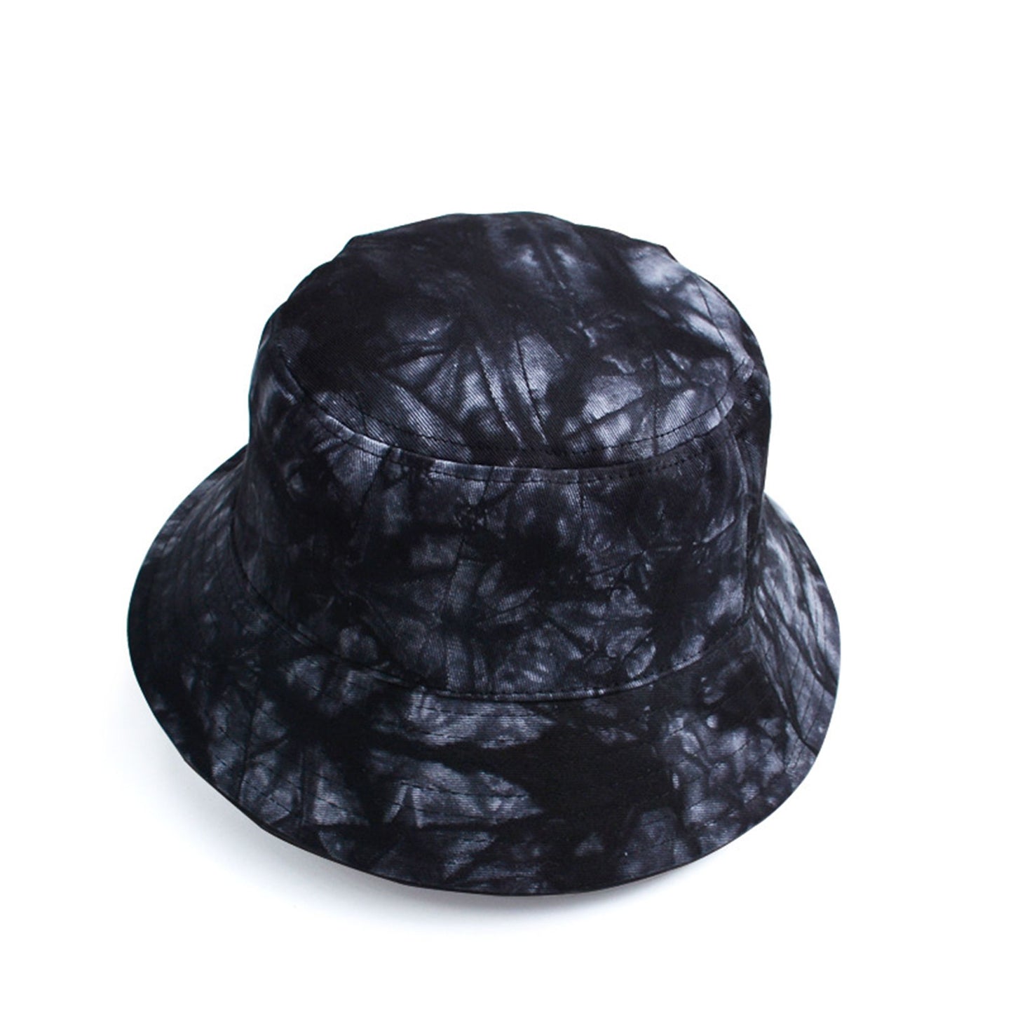 Summer Fisherman Hat Outdoor Travel Tie Dye Bucket Hat with Wide Brim Casual Sun Protection