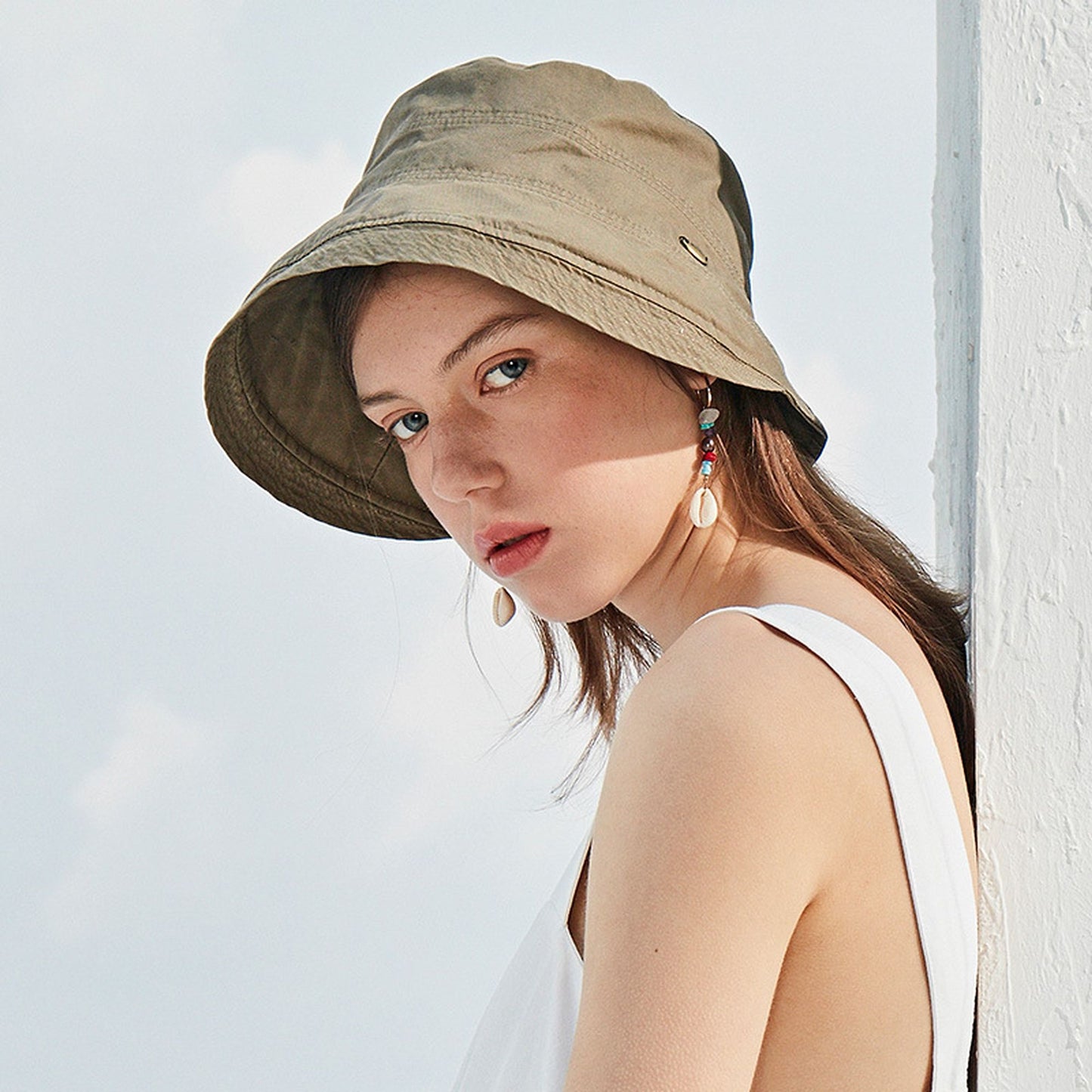 Women's Foldable Wide - Brim Bucket Sun Hat