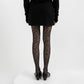 2pcs Women's Sheer Tights with Sparkly Zebra Stripe Pattern