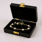 Women's Pearl Beaded Chain Bracelet with Adjustable Clasp Design