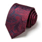 Men's Floral Print Tie with Woven Botanical Pattern and Classic Tapered Design