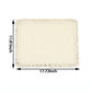 4 Piece Cotton Linen Fringe Placemats Farmhouse Table Mats Washable Heat Resistant Dining Mats