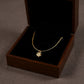 Women's Dainty Flower Pendant Necklace with Crystal Center and Fine Chain Design 18in