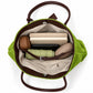Large Suede Look Tote Bag with Double Handles Magnetic Closure and Interior Zip Pocket