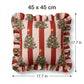2 Pack Christmas Tree Ruffle Decorative Throw Pillow Covers