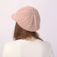 Cable Knit Brim Beanie Faux Fur Lined Warm Winter Hat