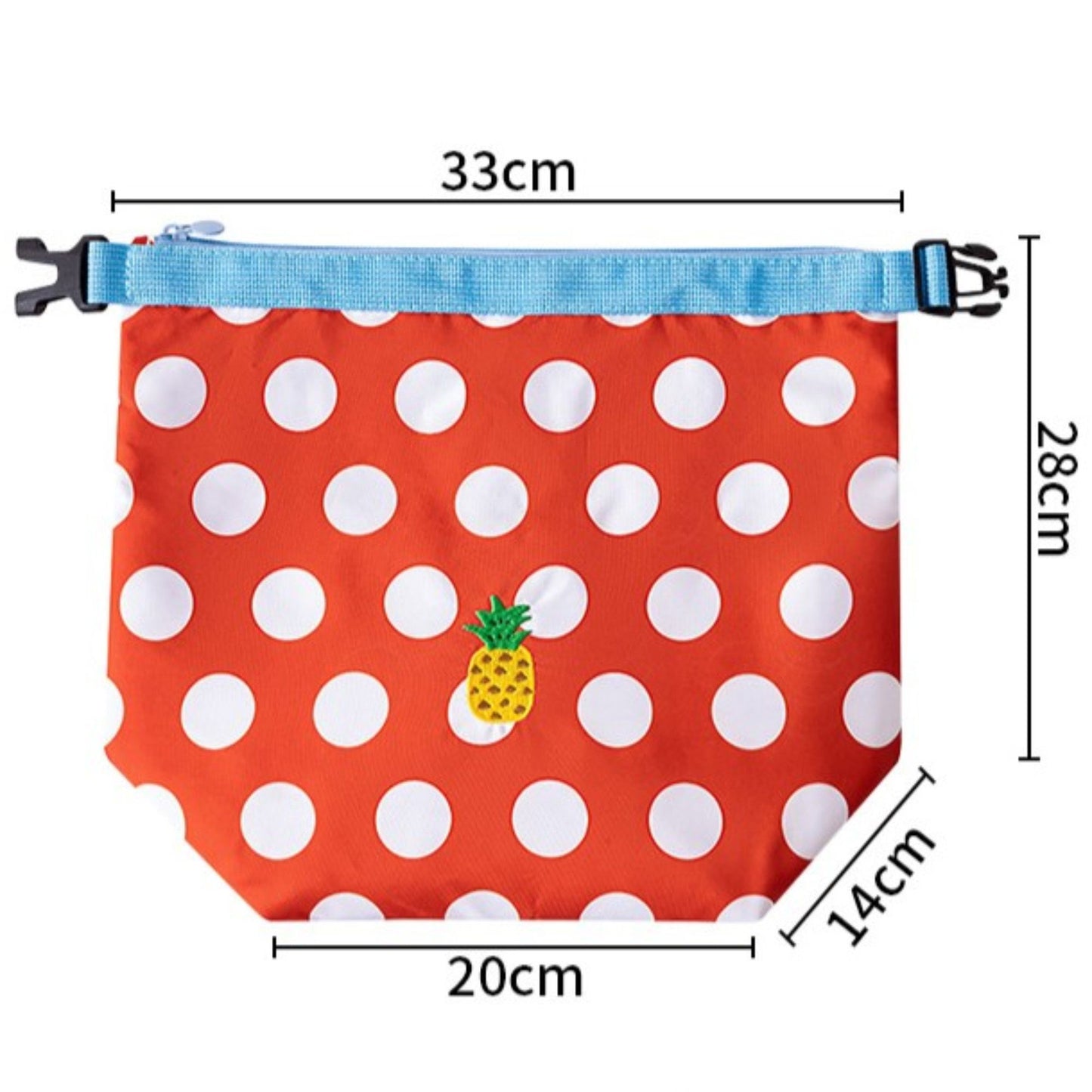 Foldable Insulated Lunch Bag Large Capacity Roll Top Lunch Tote with Buckle Closure