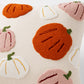 Halloween Pumpkin Embroidered Decorative Throw Pillow Cover 17.7x17.7in