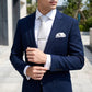 Men's Jacquard Woven Tie Set with Pocket Square Cufflinks and Tie Clip