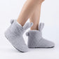Fuzzy Bunny Slipper Boots