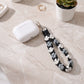 Floral Braided Wrist Strap with Swivel Clasp