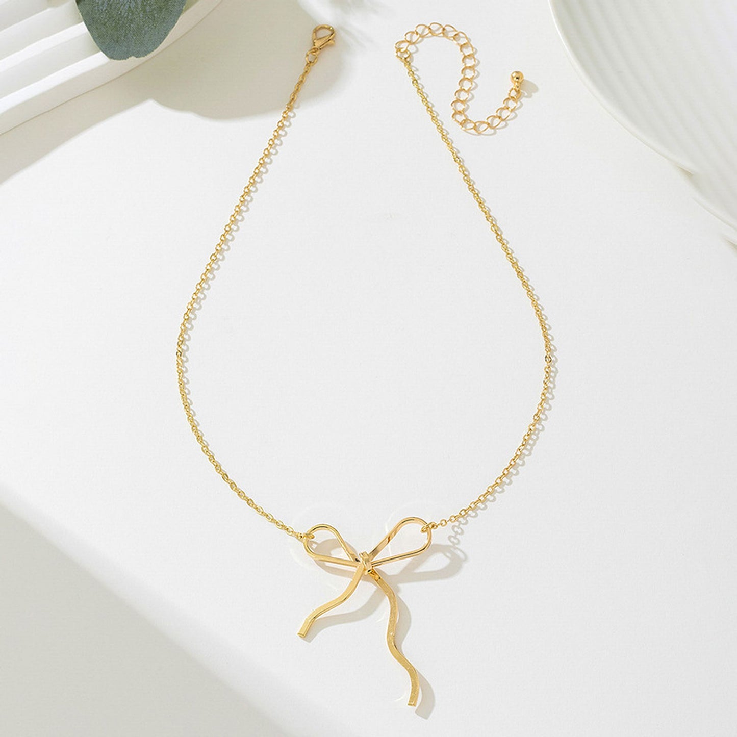 Women's Bow - Shaped Pendant Necklace