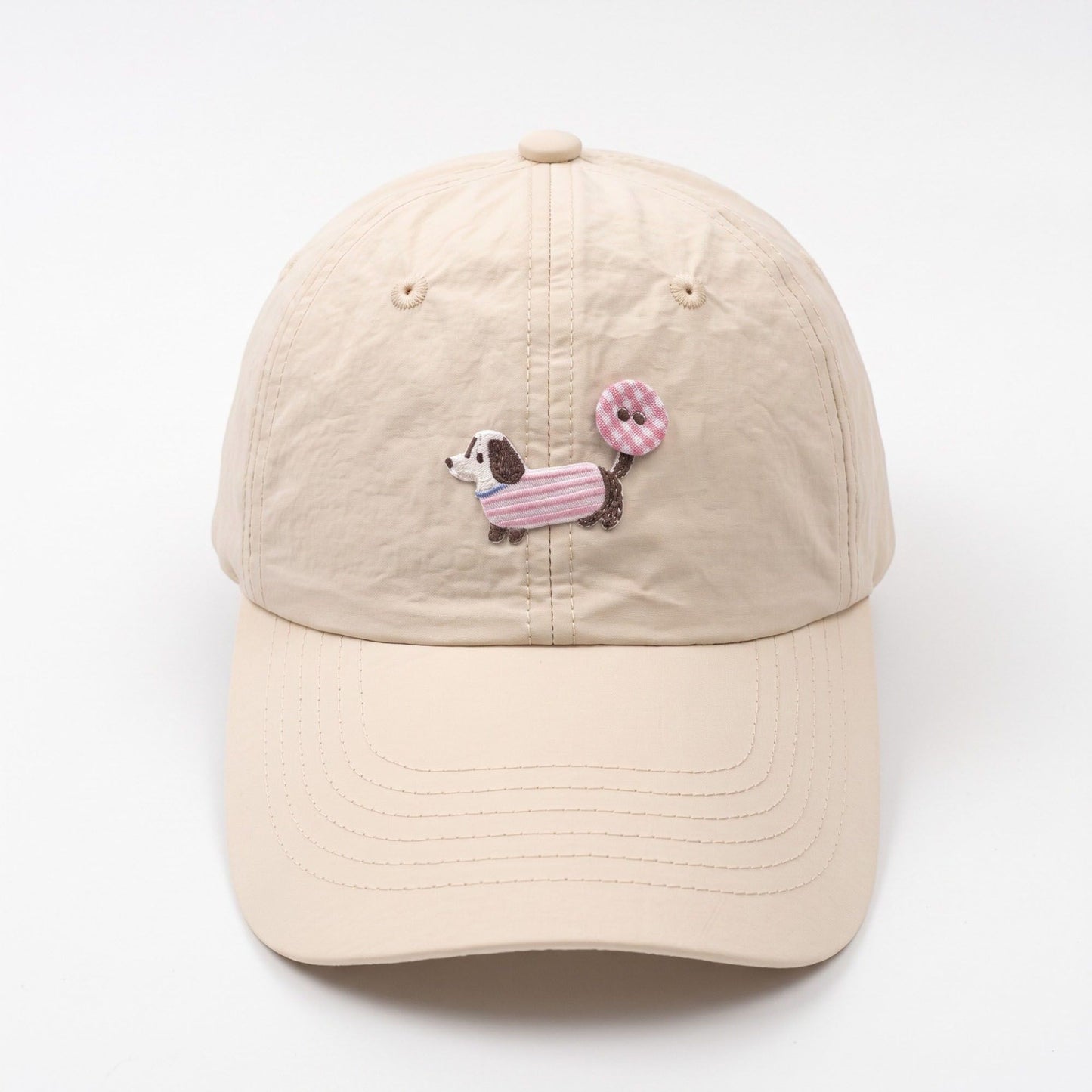 Embroidered Dachshund Baseball Cap Curved Brim Casual Hat