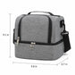 Dual Compartment Insulated Lunch Bag with Adjustable Shoulder Strap
