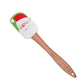 Christmas Silicone Spatula with Wooden Handle for Baking and Cooking