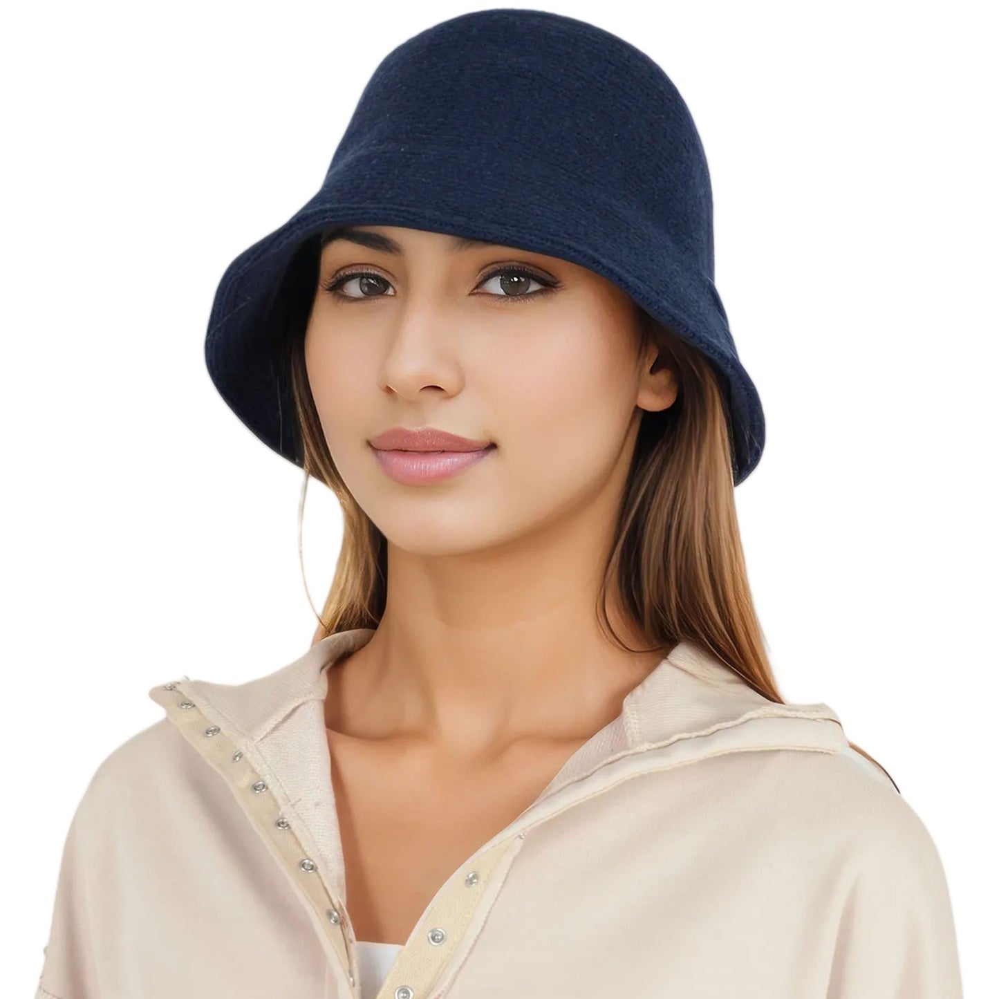 Fall Knitted Bucket Hat Summer Travel Fisherman Sun Hat