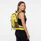 Outdoor Hiking Backpack with Bungee Cord Front Pocket Side Mesh Pockets Waist Belt