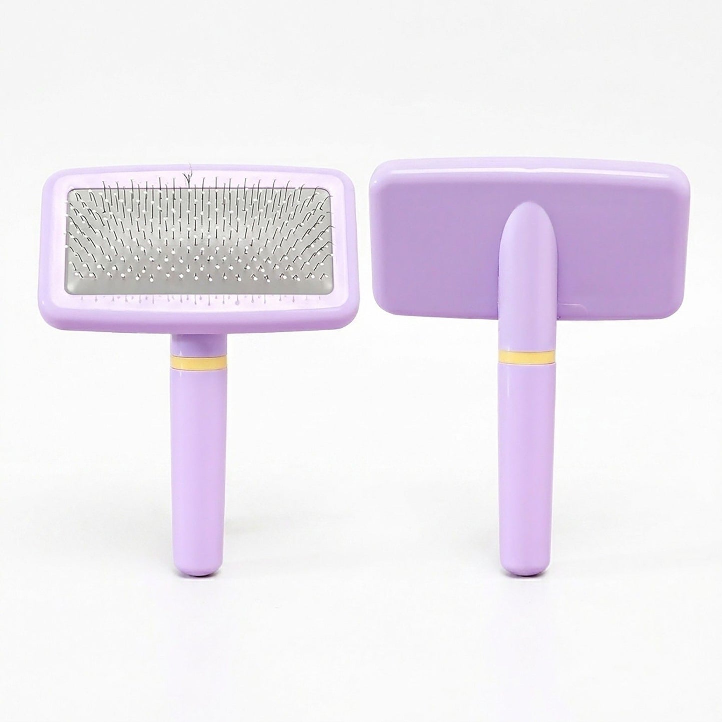 Pet Slicker Brush for Dogs and Cats with Comfortable Handle and Fine Bristles Grooming Tool