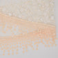 Lightweight Lace Floral Head Scarf Fringe Triangular Shawl