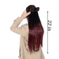 Longe Straight Natural Hair Extensions One Piece Invisible Wire Hair Extensions with Clip ins 22Inch