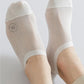 Men's No-Show Mesh Socks with Non-Slip Silicone Heel Grip and Breathable Low-Cut Design 3-Pack