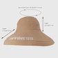 Women's HAPPINESS Embroidered Wide - Brim Bucket Hat