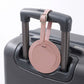2 Pack Round Luggage Tags with Adjustable Buckle Straps