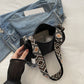 Soft Crossbody Bag - Adjustable Patterned Strap Shoulder Bag for Casual Daily & Stylish Outings