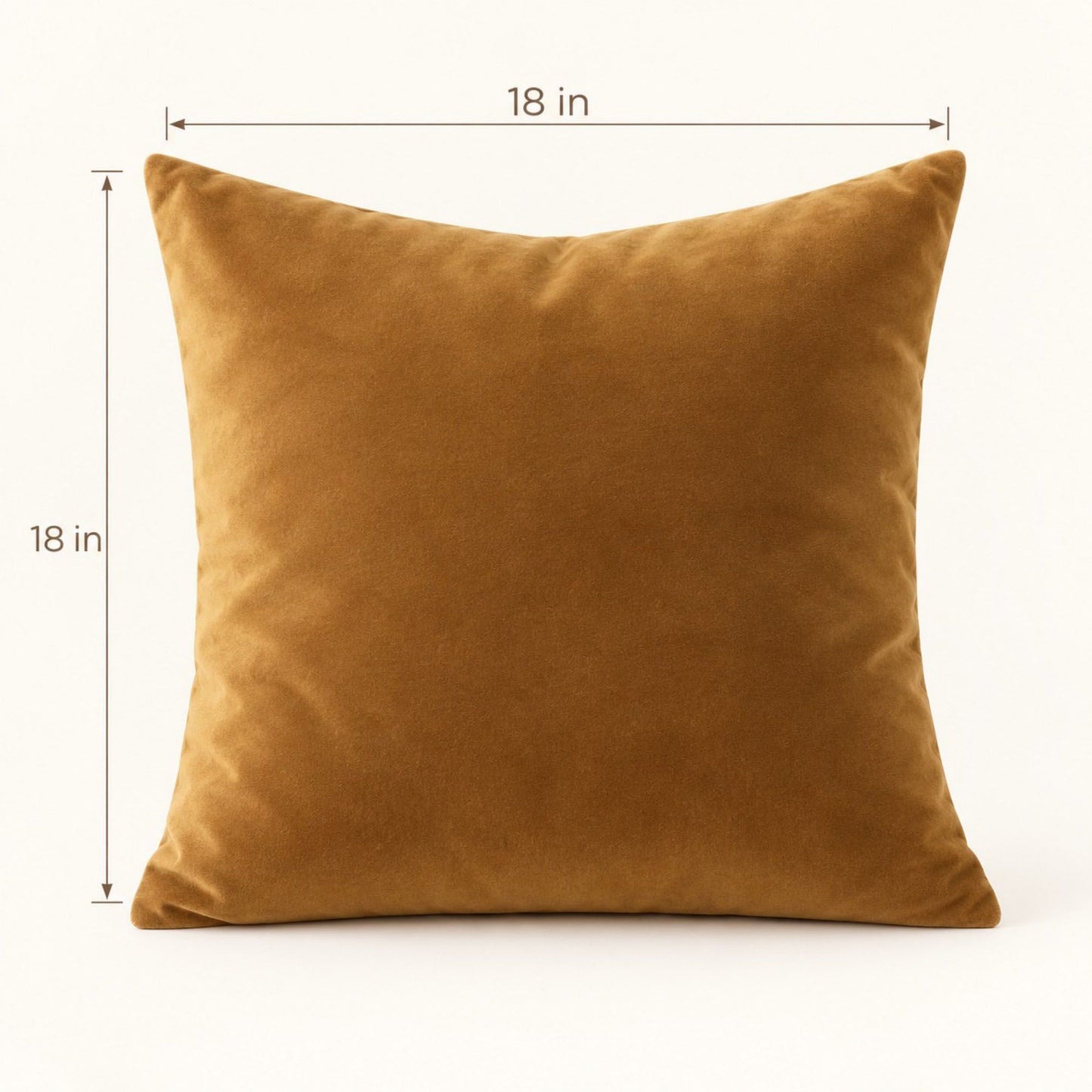 Solid Velvet Decorative Throw Pillow Cover (Single Piece)