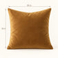 Solid Velvet Decorative Throw Pillow Cover (Single Piece)
