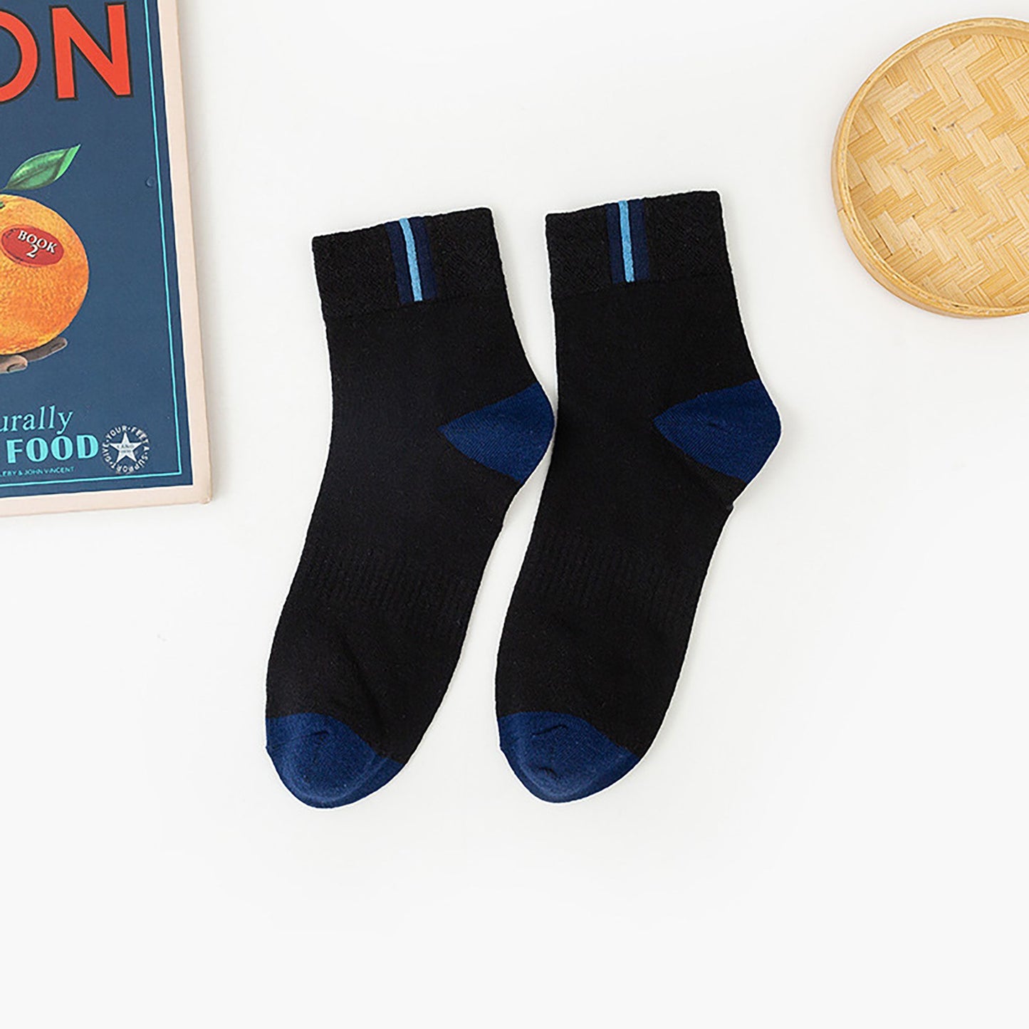 6pk Ankle Athletic Socks - Breathable Cushioned Sports Socks for Running, Gym & Casual Wear