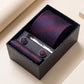 Men's Micro Dot Textured Tie Gift Set Necktie Pocket Square Cufflinks Tie Clip Formal Accessory Set